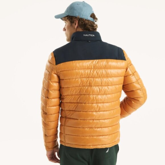 Nautica Men's Wind & Water Resistant Reversible Quilted Puffer Jacket MSRP $195 - Picture 6 of 7